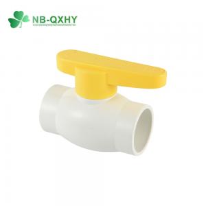 China Fixed Ball Valve Indian Style Yellow Plastic ABS Handle Piping System Customization wholesale