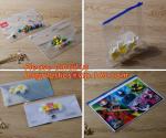 A4 clear plastic portable zipper lock file folder bag with small button snap