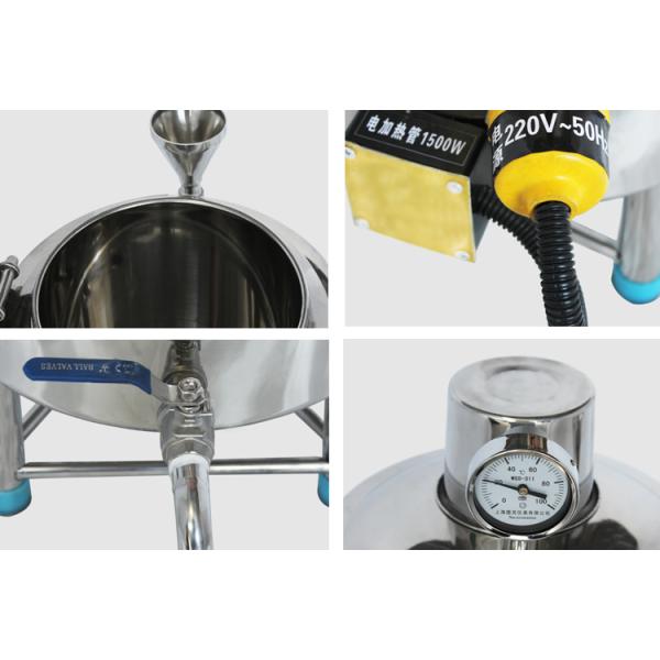 10L Small Scale Milk Pasteurizer Machine Dairy Yogurt Making Egg Liquid Fruit Juice