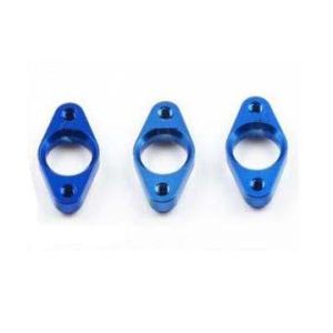 100% cnc machining process aluminum blue anodized finish flanges