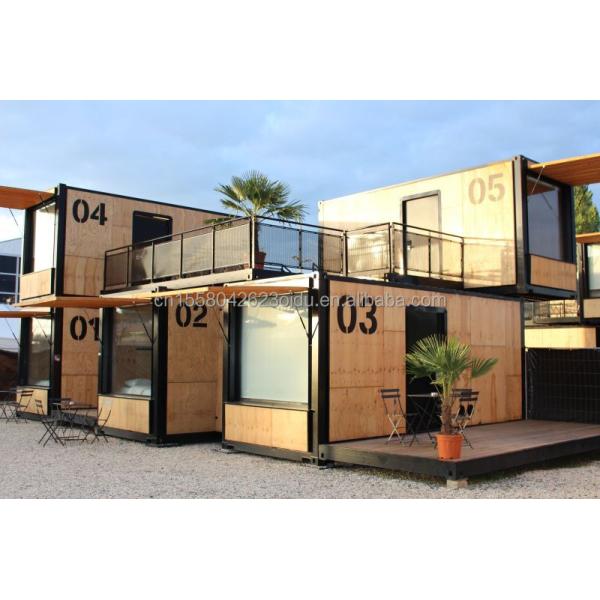 Foldable/Extendable/Detachable Commercial Street Container House Restaurant/Clothing Store with Modern Two-Story Design