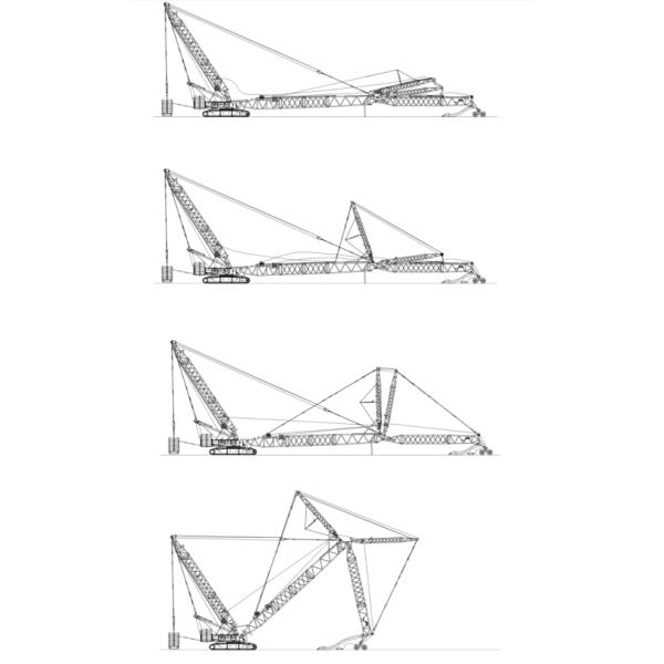 Construction Crawler Mounted Mobile Crane 650 Tons SANY SCC6500