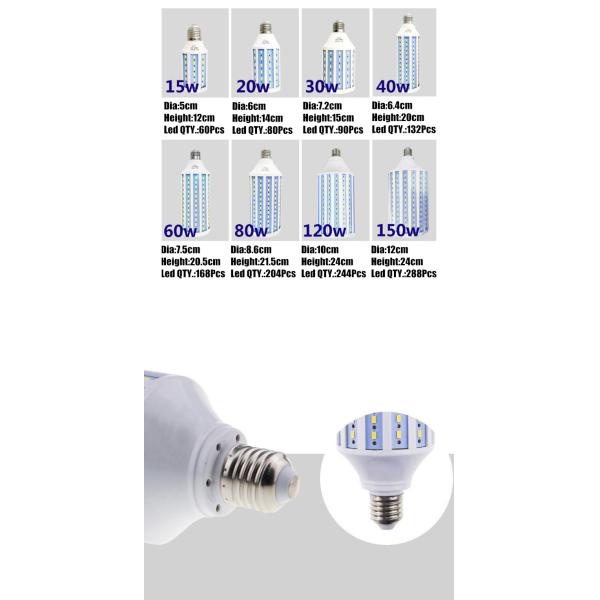 Super Bright SMD5730 80W 120W Led Corn Bulb E27 2800LM For Home