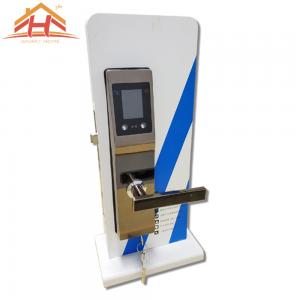 China Face And Palm Recognition Biometric Fingerprint Door Lock High Level With Anti Peephole wholesale