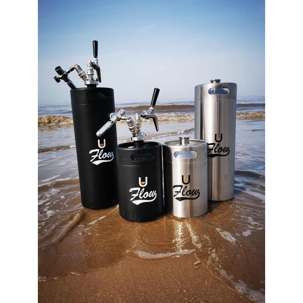 SS304 Nitro Draft Double Wall Insulated Mini Keg 4L