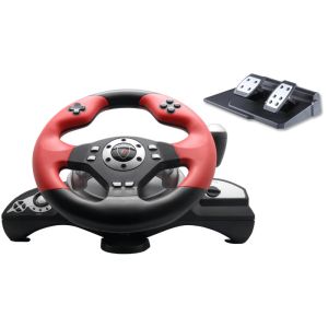 Big 2 Axis 12 Button P3 / P2 Steering Wheel And Pedals With Auto Centering