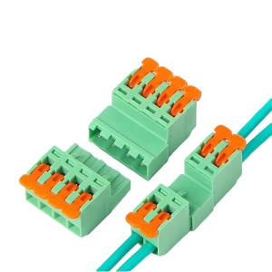 China 5.08mm Pitch PCB Pluggable Terminal Blocks Lever Quick Press Crimp Docking Socket Plug on sale