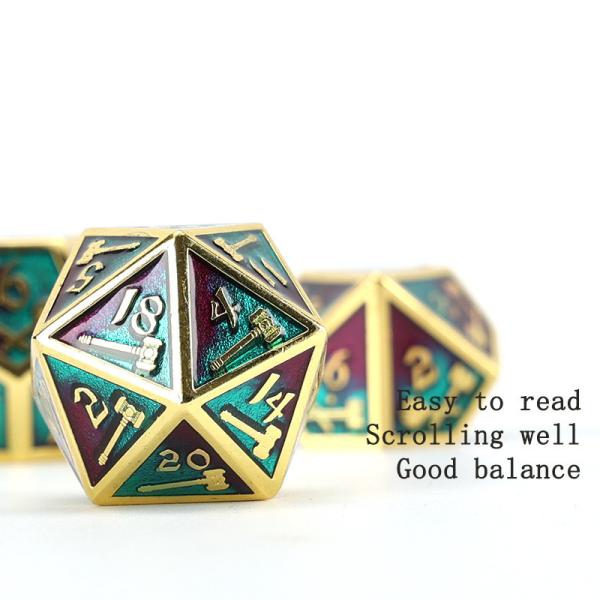 Customizable polyhedral dice set role-playing dice game RPG Dungeon and Dragon