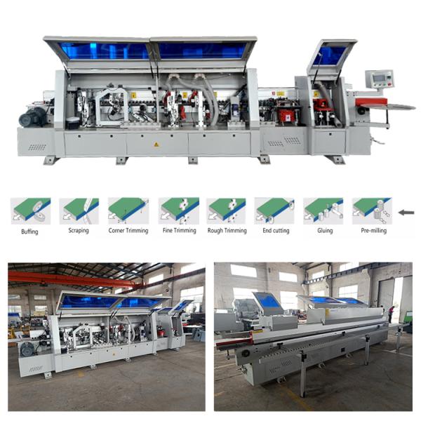 16.5KW Power Building Material Shops Wood Furniture Machine Straight Automatic Edge Bander