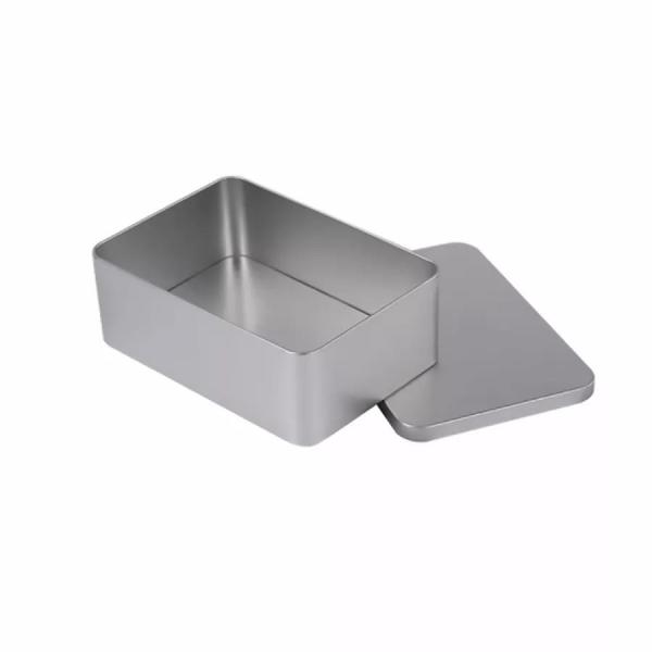 Stocks Food Graded Rectangular Metal Tinplate Tin Box With Customized Printing