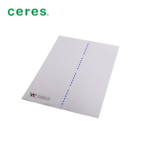 China 80 Gram Security Watermark Paper With Green To Blue Threads wholesale
