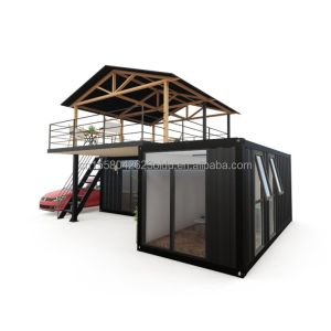 Log Design Green House Container with Intelligent Modular Prefabricated Tiny