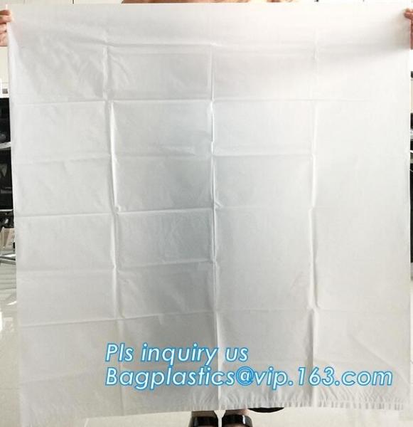 China supplier manufacturing custom printed safety white transparent jumbo plastic garbage packaging asbestos waste bag