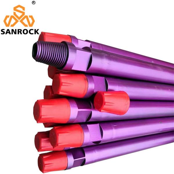 API Thread Drill Pipe 76mm 2m Upsetting Process And Nitriding Treatment Drill Rod