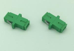 Green Color SC/APC Simplex Single Mode Fiber Optic Network Adapters