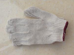 China 7 gauge 10 gauge safety industrial natural white cotton gloves work gloves cheap cotton gloves wholesale