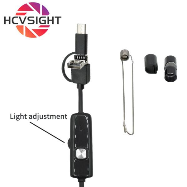Micro USB Endoscope Camera 3IN1 Industrial Endoscope With Adjustable LED Light