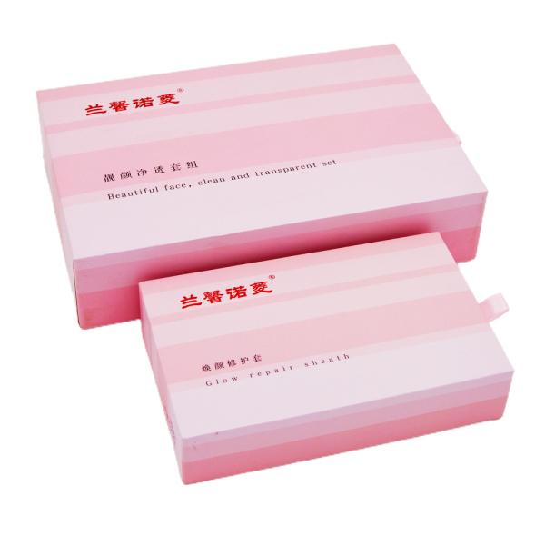 1400gsm Sliding Drawer Gift Boxes Rigid Pink Match Greyboard Push And Pull ISO9001