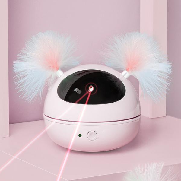 Quality Automatic Cat Laser Toys Interactive Kitten Toy for Indoor Cats Random Rotating Smart On/Off Robotic Electronic Cat Feat for sale