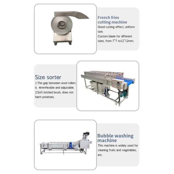 Small Fully Automatic Lays Potato Chips Making Machine Fresh Frozen Scale French Fries Machine Potato Chips Production Line