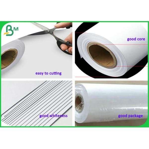 80g White Color CAD Plotter Bond Paper Roll For Engineering Drawing