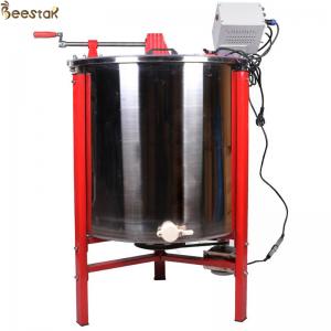 China 6 Frame Manual Stainless Steel Honey Extractor Multi-Drive Battery 12V wholesale