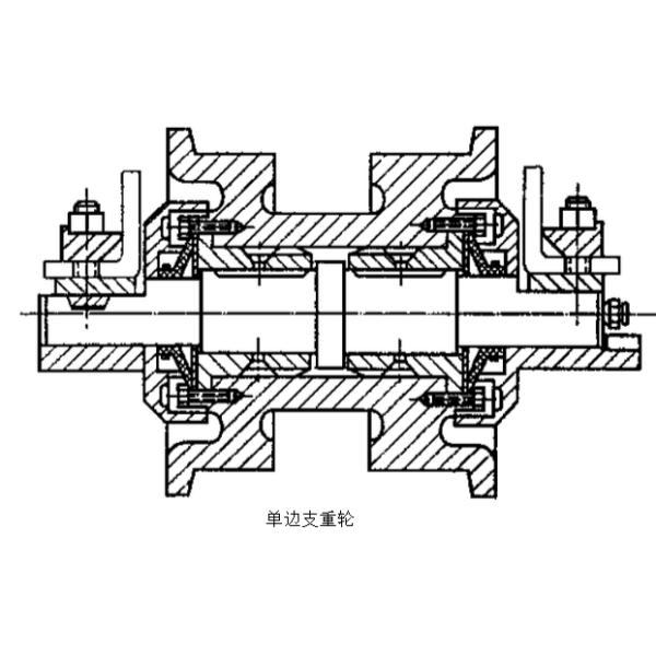 Case Excavator Cx55 Cx135 Excavator Track Roller Bottom Roller 50Mn / 40Mn2