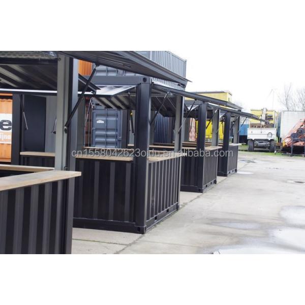 Shop Professional Customized Container Coffee Shop Bar Fast-food Restaurant Convenience Store Kiosk Booth with Aluminum Alloy Windows