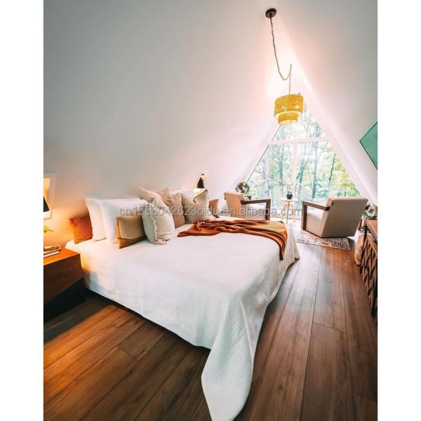 EU Forest A-shaped Triangular Steel Structure Wooden Houses for a Sustainable Lifestyle