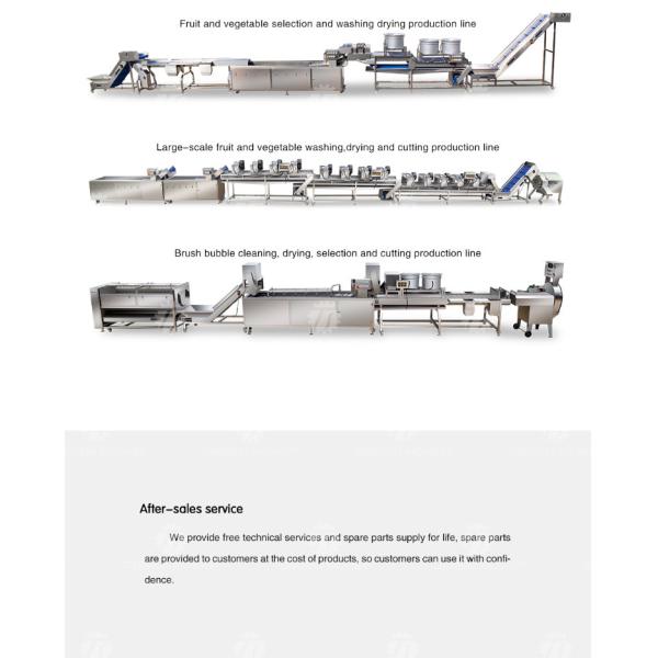 2KW Vegetable And Fruit Air Drying Stainless Steel Integrated Parallel Air Drying