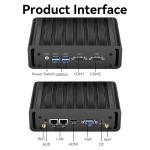 Intel Core i3 i5 i7 Processors Fanless Industrial Mini PC With 2LAN 2COM RS485