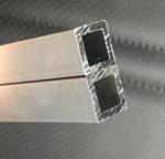6063 T5 Slivery Aluminum Extrusion Square Tube With Billboard shelf 13mm x 13mm