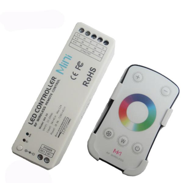 Quality 433.92 MHz Wireless RGBW LED Strip Controller , Rf Controller For Led Strip for sale