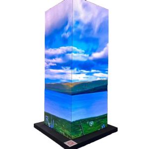 China Support customized four five six surface square Led Display P2 P3 P4 indoor globe shape Rubik's cube Led Screen Polyhedr on sale