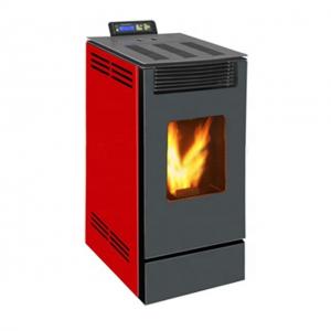 China CE ISO Red Wood Pellet Stove 10KW Pellet Heater Indoor on sale
