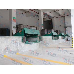 Hydraulic Dock Leveler Load And Unload Goods Green 220V