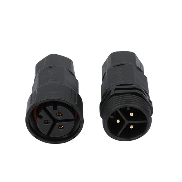IP68 Waterproof Power Connector Screw Male Female Waterproof Cable Connector