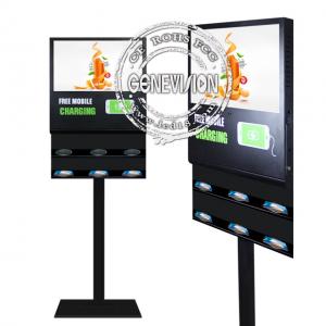 China Floor Stand Android Digital Signage 21.5'' 5G Wireless Phone Charging LCD Advertising Screen on sale