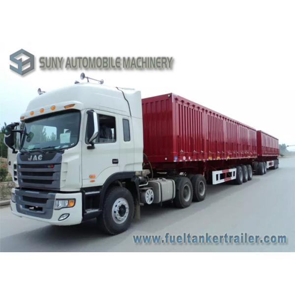 60 Cubic Heavy Duty Van Semi Trailer 3 Axles Box Semi Trailer 50T