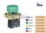LAY5（XB2）-BP31 green color spring return flat button push button swithes，With