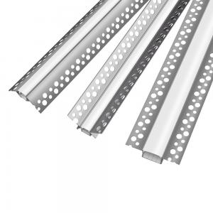 China Bend LED Strip Aluminum Light Channel Plaster Aluminum Extrusion Parts wholesale