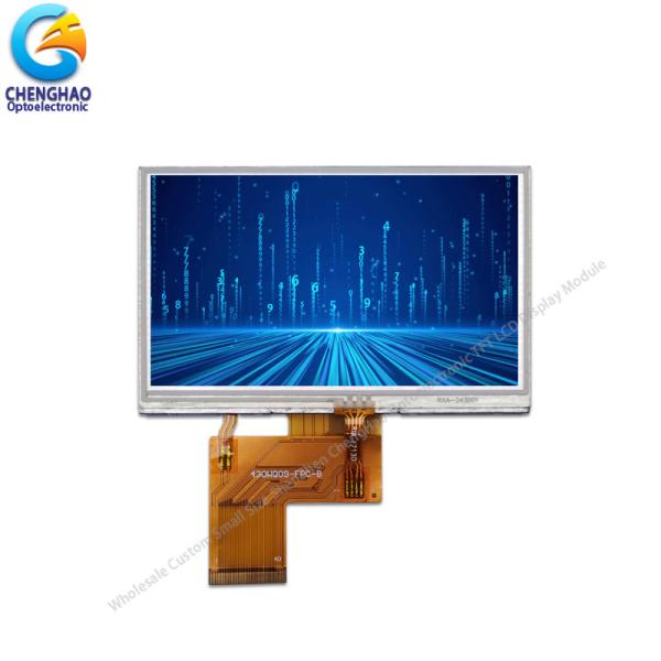 Quality 230cd/m2 TFT Lcd Display Module 480x272 Dots4.3in FPC Halogen Free for sale