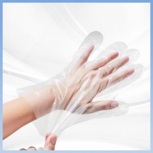 China ASTM Disposable PE Gloves For Food Handling Waterproof Oil Proof on sale