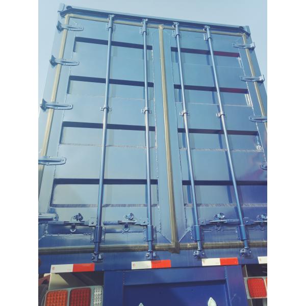 Waterproof Rear Door Heavy Duty Semi Trailers Blue Color FUWA Axle 315/80R22.5 Tire