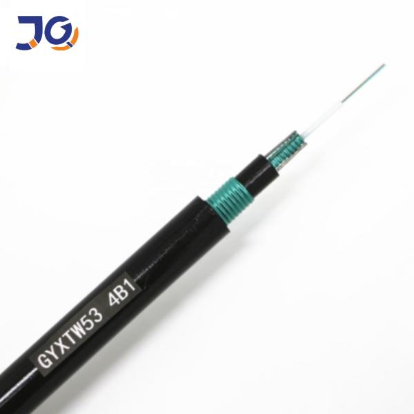 2 Core Double Steel Tape Direct Burial Fiber Cable GYXTW53 For Underground