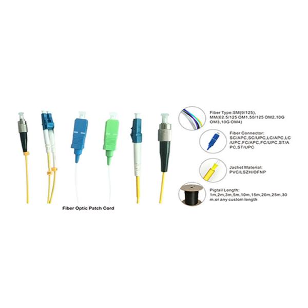SC APC UPC Fiber Optic Patch Cord