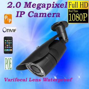 China 1080P Full HD IP Camera Outdoor Varifocal Lens infrared Bullet CCTV Camera system wholesale