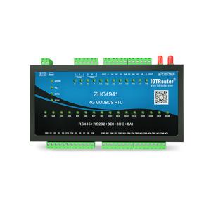 China Serial To 4G IOT LTE Cellular Gateway Modem Modbus Relay 24 Channel IO RTU on sale