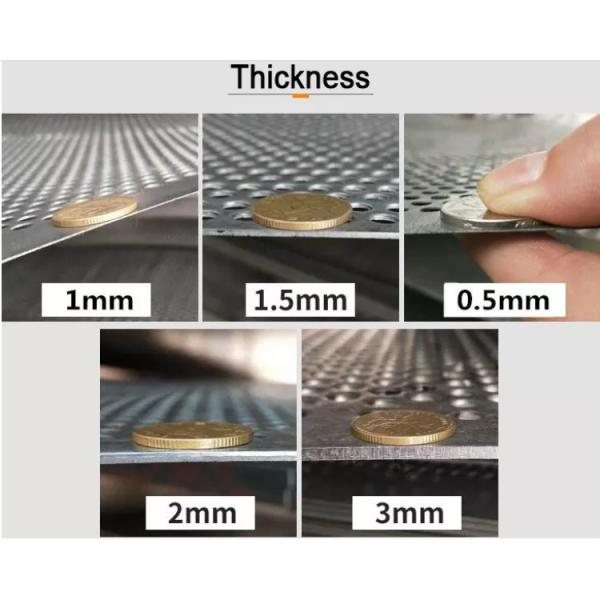 Elliptical Hexagonal Aluminium Panel Perforated Metal Screen Sheet 1.22m 1m