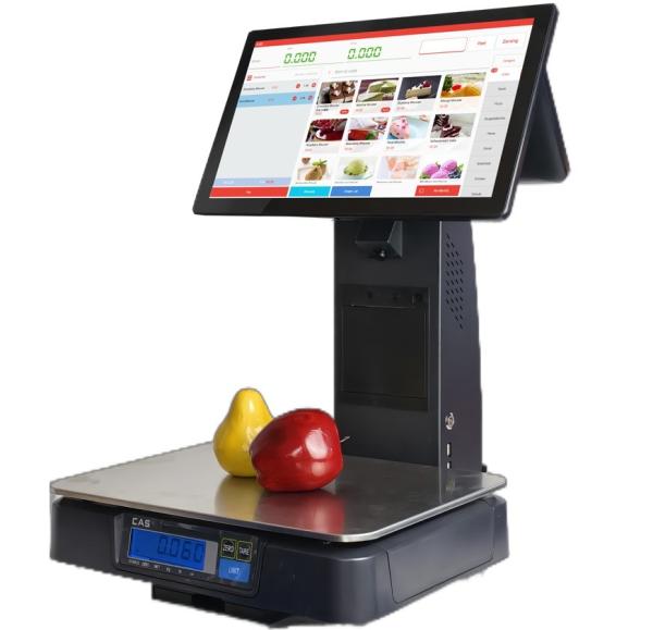 Quality Retail Supermarket Weighing Scale POS Software Recognizes with AI Touch Screen PC/Android Scale for sale